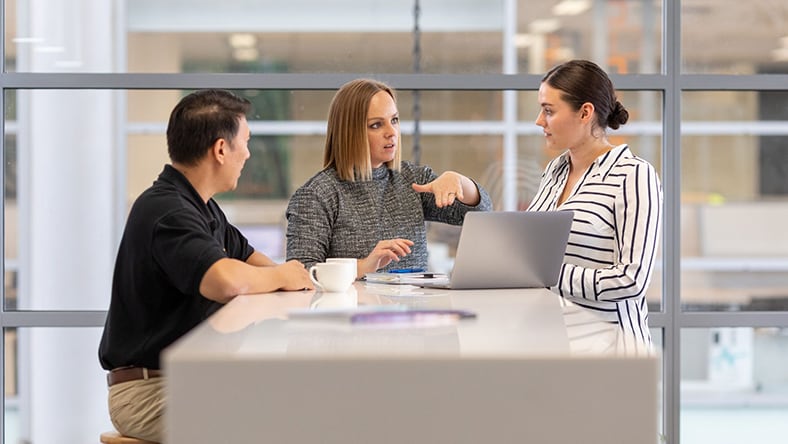 Contractors review documents and clarify queries.