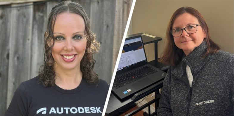 Headshots of Autodesk employees Stella Kislyuk and Daniela Stajic.
