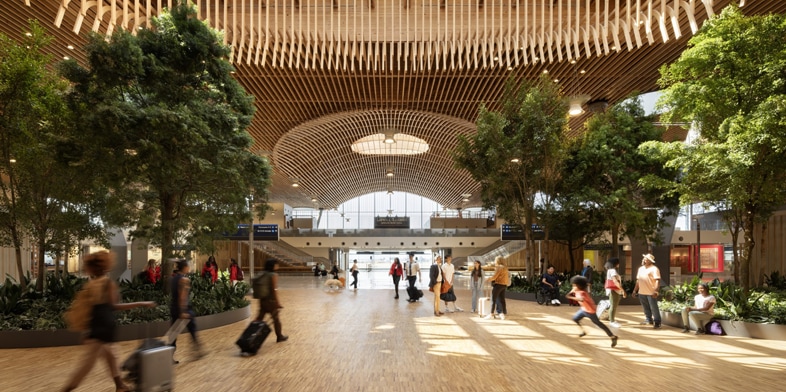A rendering of Portland Airport.