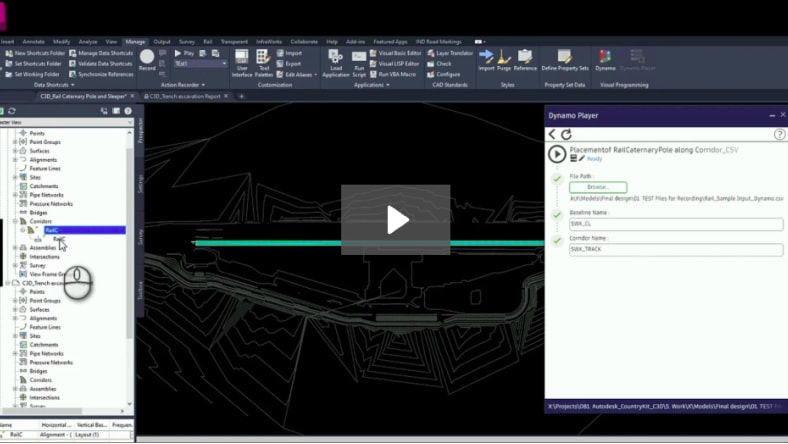 Automation with India Country Kit for Civil 3D - Rail