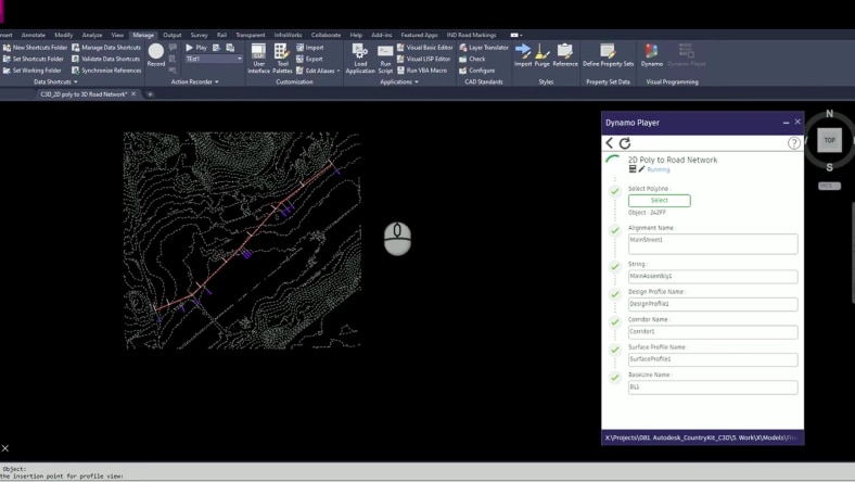 Automation with India Country Kit for Civil 3D - Roads