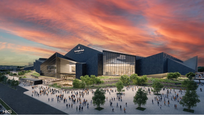 Video of the design to construction story of the new Huntington Bank Field