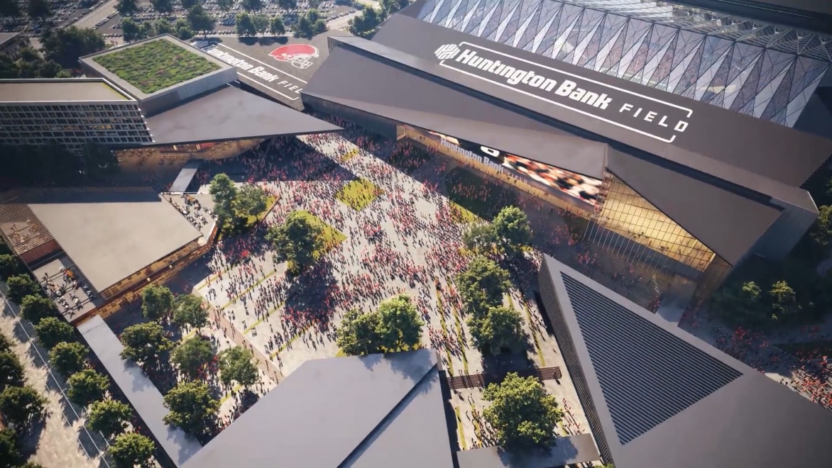 New Huntington Bank Field rendering