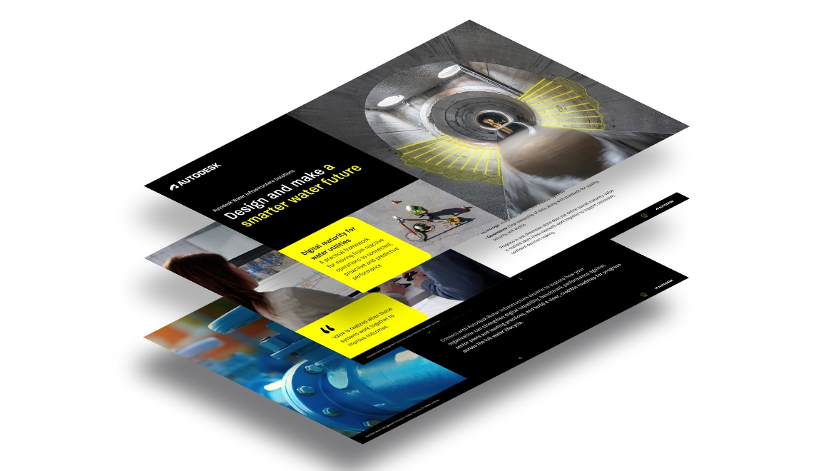 Autodesk digital maturity for water utilities e-book