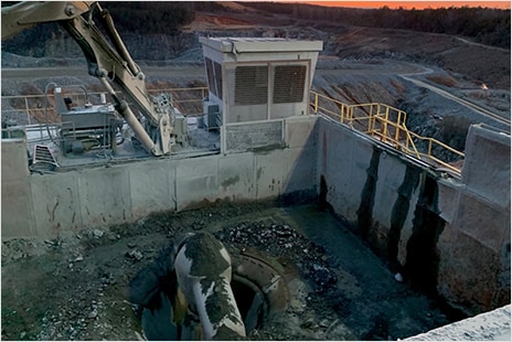 ME Global work site with large industrial equipment