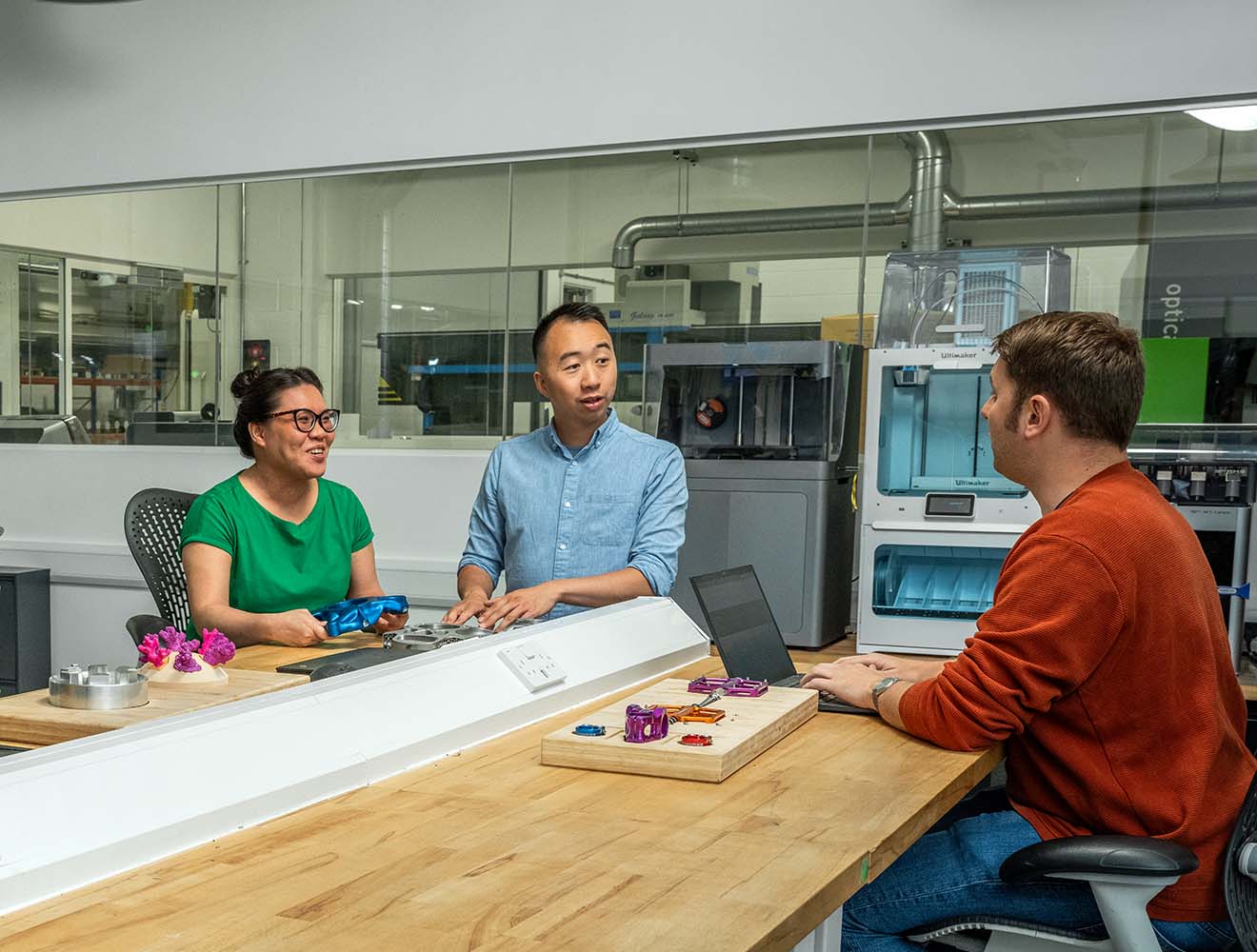 Working in the CNC shop at Autodesk 