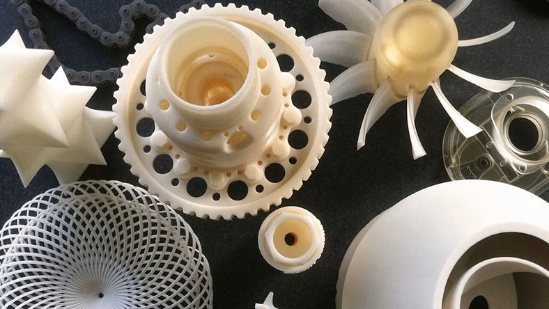 A collection of small 3D-printed objects