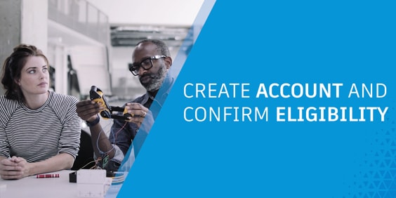 Video: create an account and confirm eligibility