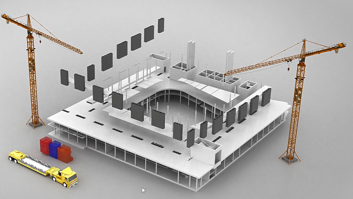 rendering of construction site