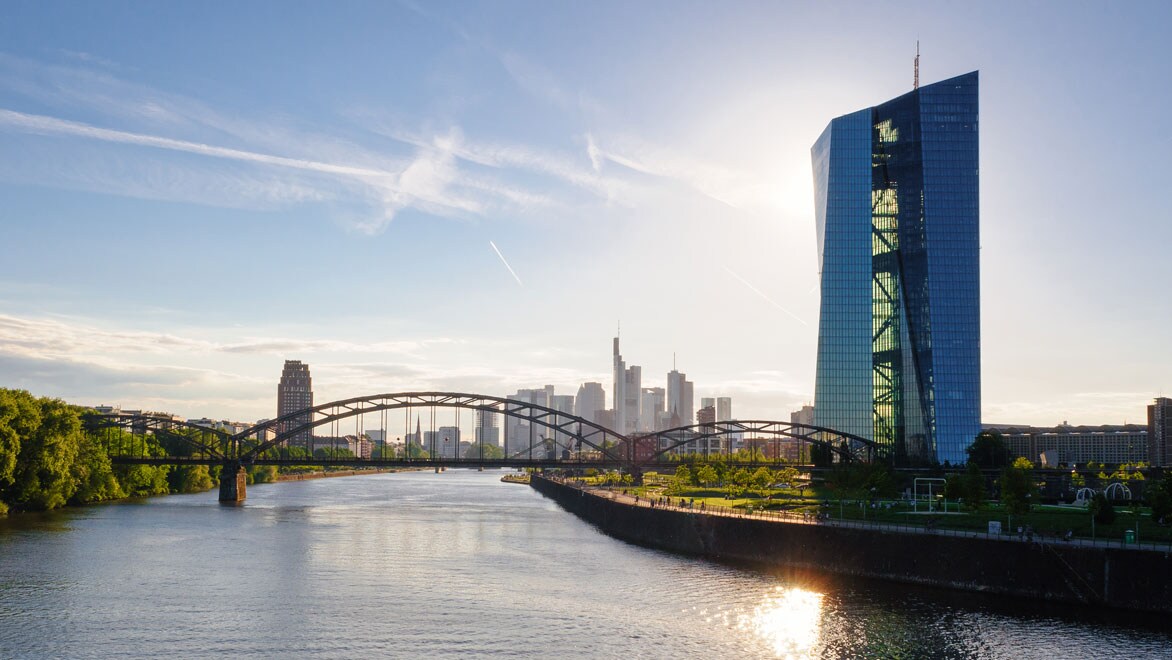 Gebäude der Europäischen Zentralbank in Frankfurt