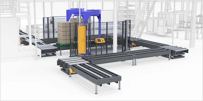 Rendering of a piece of industrial equipment in a manufacturing facility 