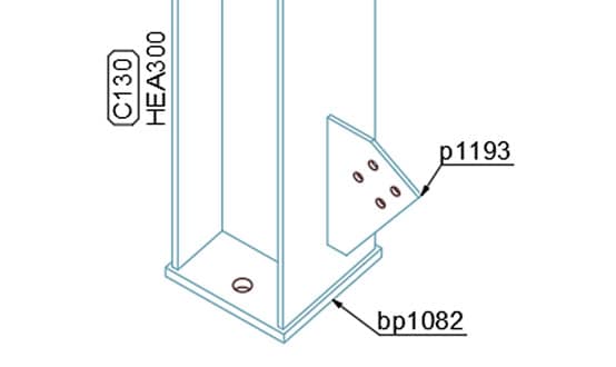 Shop drawing in Advance Steel 2020