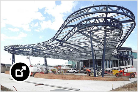 Image of steel structure by Steel Precision group