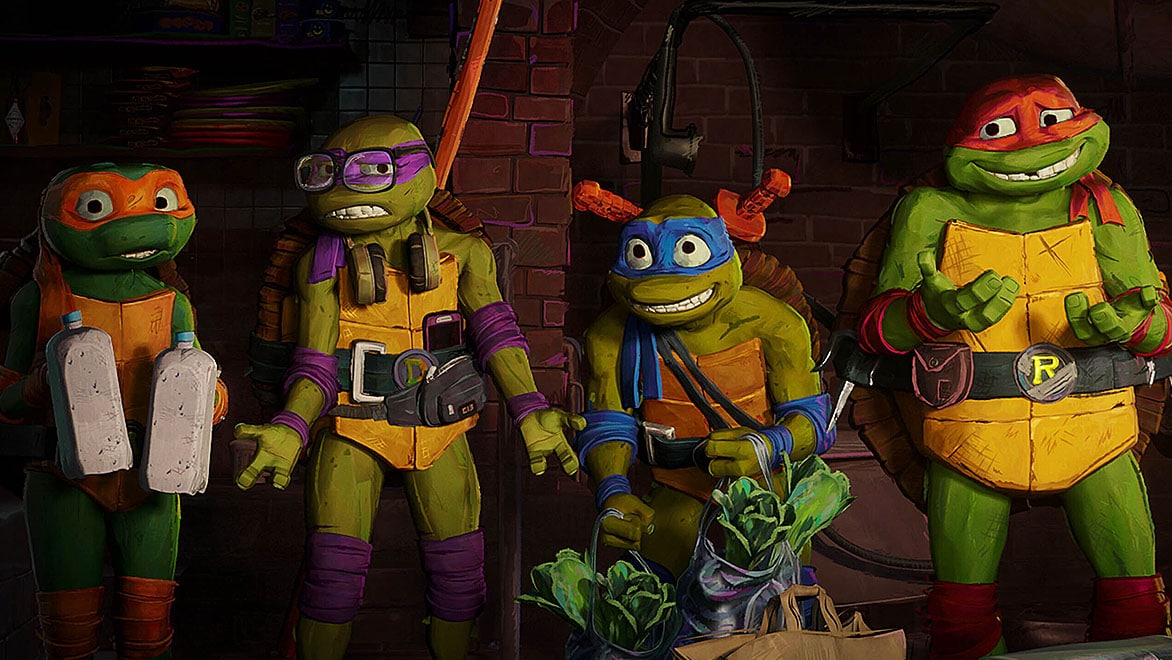 Characters from Teenage Mutant Ninja Turtles: Mutant Mayhem