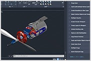 マイ インサイトの提案が表示された AutoCAD の 3D モーター設計
