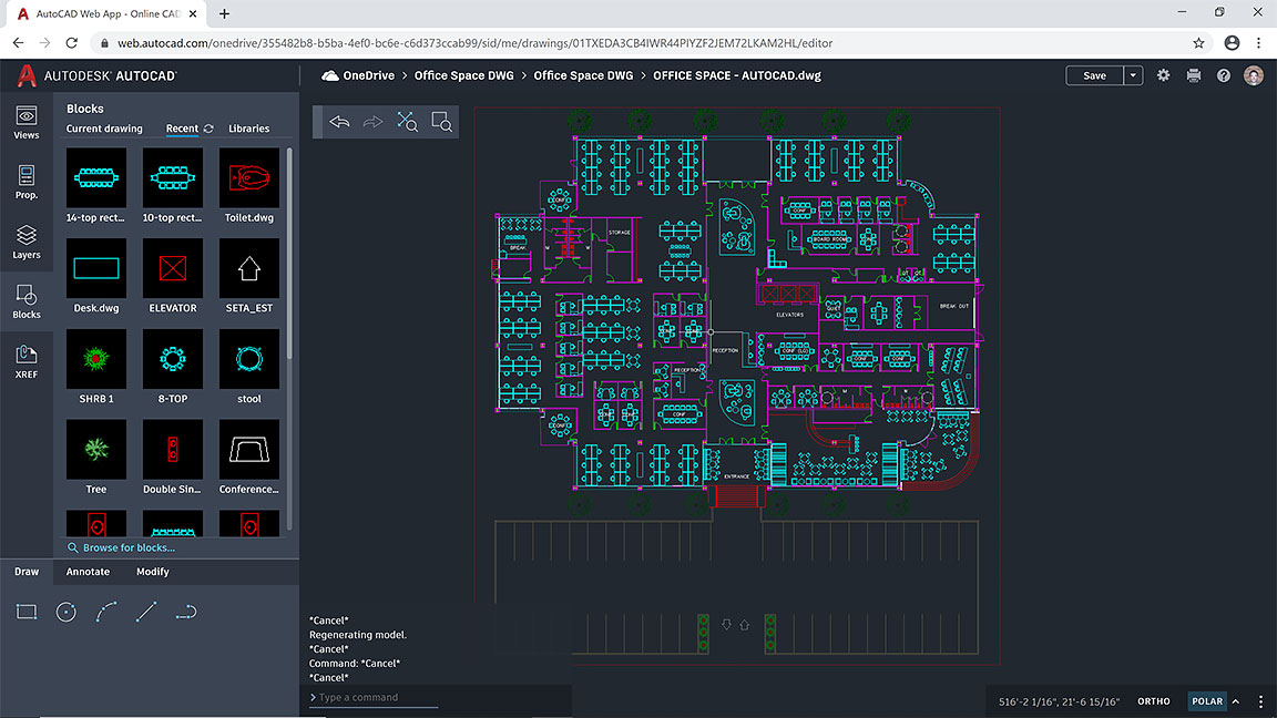 AutoCAD Web App Online Browserbased CAD Drawing Application Autodesk