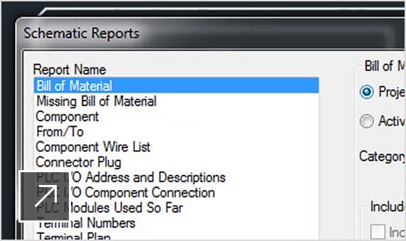 Generate and update customized reports with the AutoCAD Electrical toolset
