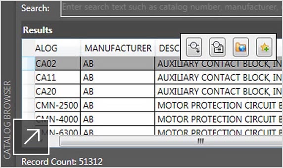 The AutoCAD Electrical toolset includes features for component insertion