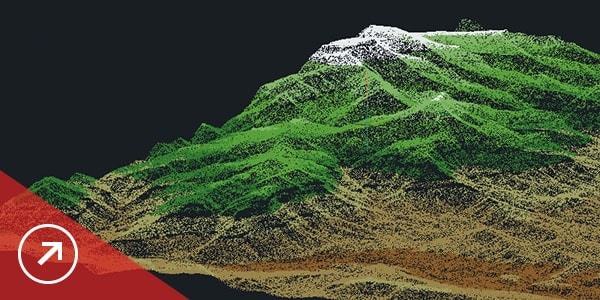 Surfaces and point cloud tools let you create models using points and contour data