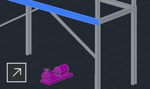 Fast structural modelling using standard steel sections