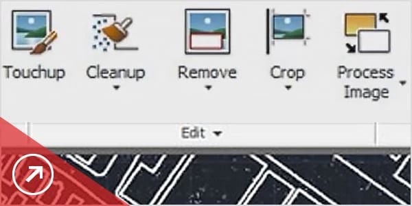 Edit and clean up images in the AutoCAD Raster Design toolset