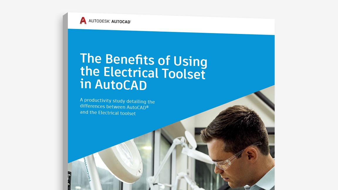 Titulní strana studie „Výhody používání sady nástrojů Electrical v&nbsp;aplikaci AutoCAD“