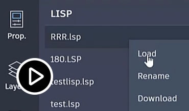 Vídeo: Demostración del uso de LISP en la aplicación web de AutoCAD