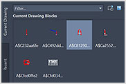 Captura de ecrã do menu de personalização do AutoCAD