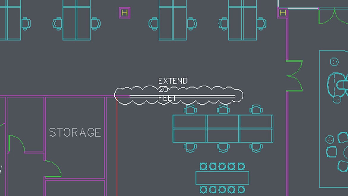 FFloor plan drawing in AutoCAD