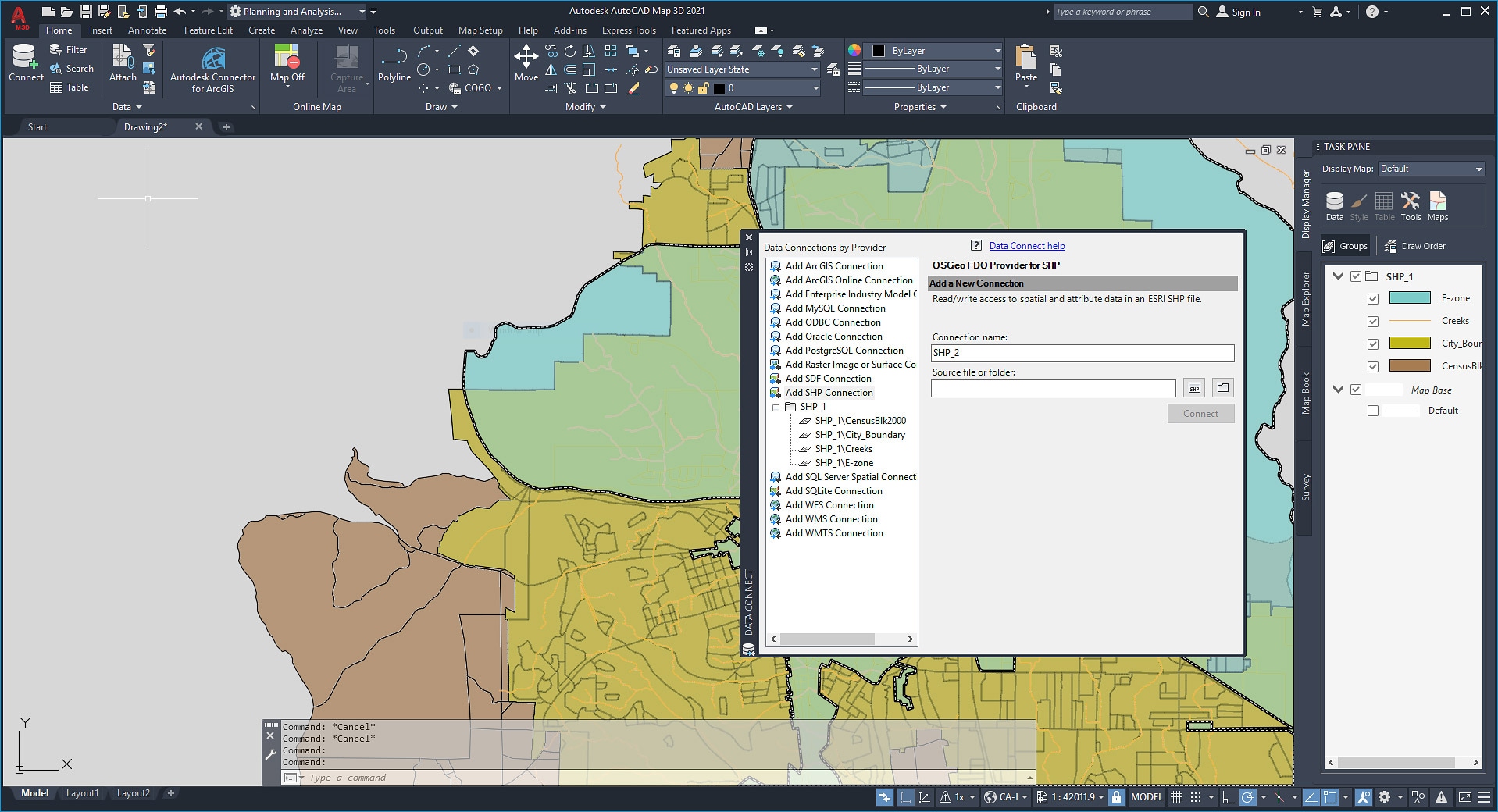 Autocad карта города