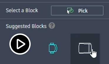 Video: demostración de la sustitución de bloques mediante la nueva característica de bloques inteligentes