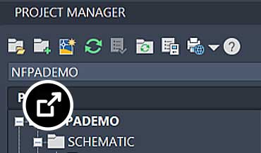 Detailed view of the Project Manager interface