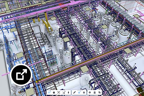 プラント3Dモデルのレンダリング