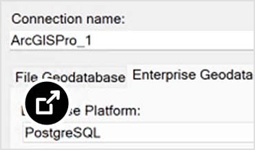 AutoCAD Map 3D 2026 中的 FDO ArcGIS Pro 对话框
