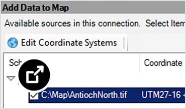 AutoCAD Map 3D 2026 中的“垂直坐标系”对话框