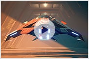 Vídeo de apresentação de uma nave espacial de ficção científica 