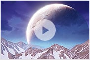 Video: interno di un deposito spaziale fantascientifico  