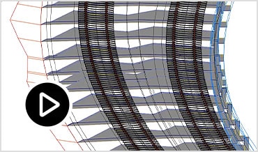 Film: Bezdialogowa transmisja Screencast przedstawiająca narzędzia do tworzenia korytarza toru w interfejsie użytkownika programu Civil 3D 