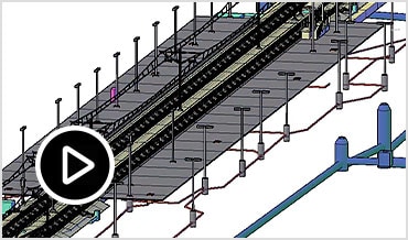 Video: Silent screencast that shows the tools for designing platform edges in the Civil 3D user interface 