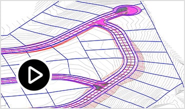 ビデオ: 2D ワイヤフレームから生成された区画コリドーの 3D モデルを表示する音声なしのスクリーンキャスト