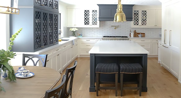 Renovated kitchen at Burnside Cottage