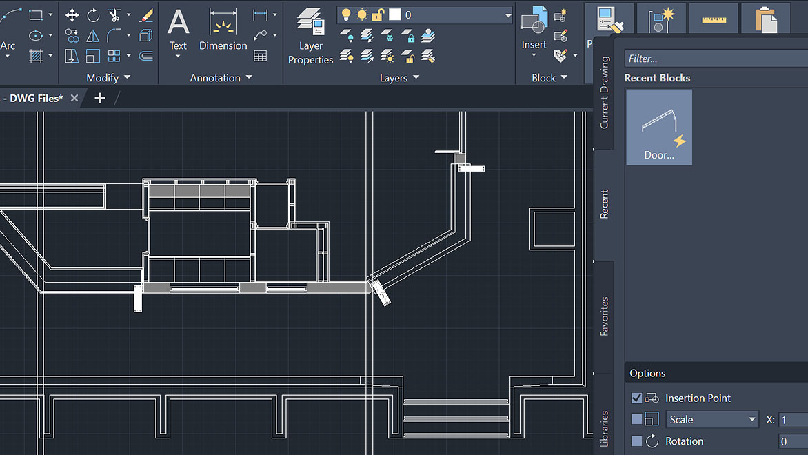 AutoCAD LT tool palettes