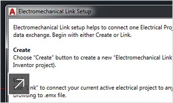 The AutoCAD Electrical toolset includes tight integration with Inventor