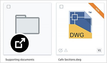 Document Management window with folder showing uploaded files 