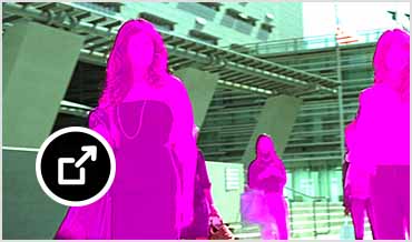 User interface showing human body and head extraction keyer