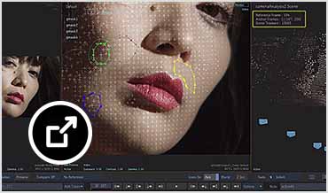 Flame user interface showing NDI preview