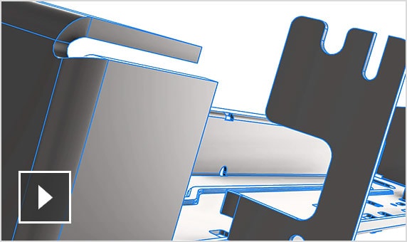 Video: Prepare design for manufacturing with sheet metal improvements 