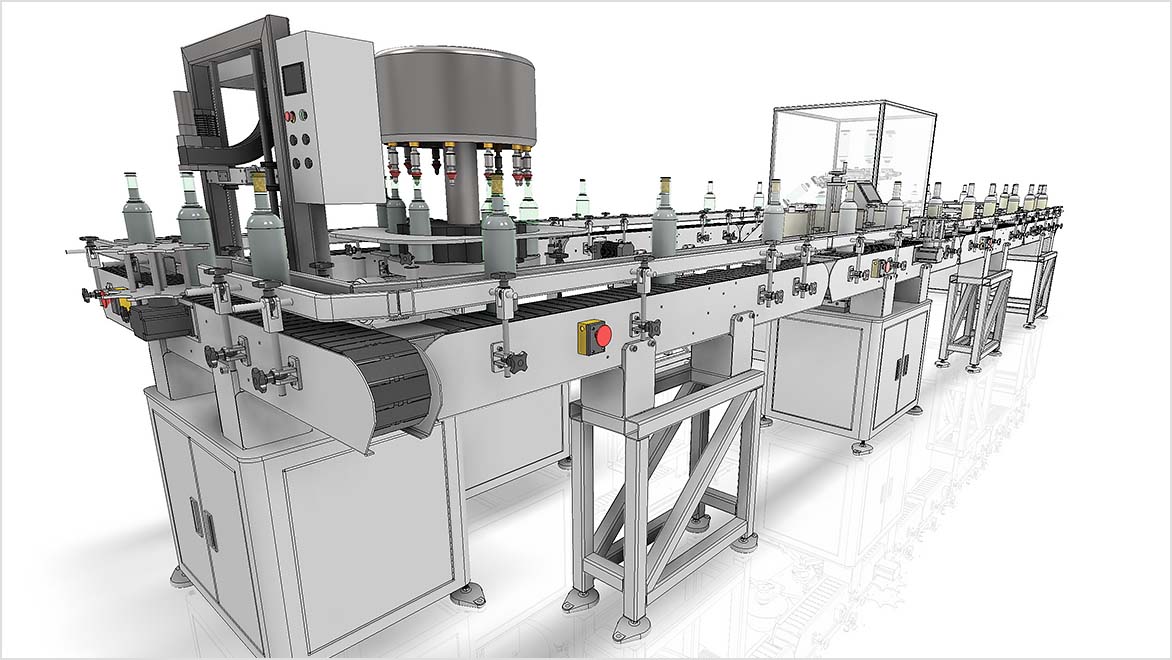 3D model of a mobile bottle filling station