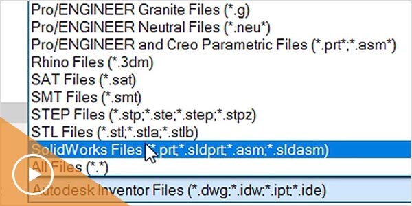 Interoperability with third-party 3D CAD data