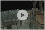 Vídeo: Detalle de catapultas arrojando rocas